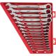 Milwaukee SAE Combination Ratcheting Wrench Mechanics Tool Set (15-pc)