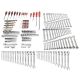 Milwaukee Mechanics Tool Set w/ SAE and Metric 144-Position Flex-Head Ratcheting Combination Wrenches (221-Piece)