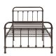 4D Concepts - Amelia Textured Bronze Twin Metal Platform Bed