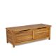 HOMESTYLES Maho 65.67 GalGolden Teak Brown Wooden Storage Deck Box