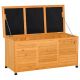 Outsunny 74.98-gal Yellow Wooden Deck Box w/ Weather-Proof