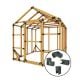 E-Z Frames 8-ft x 8-ft DIY Storage Shed Kit
