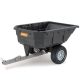 AllFitHD 12.5 cu. ft. 1000 lb. Capacity Poly Swivel Dump Cart
