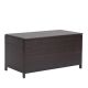 120 Gal. XL Outdoor Storage Box Waterproof, Resin Rattan Deck Box for Patio Garden Furniture, Outdoor Cushion Storage AG-CUSHION BOX mocha