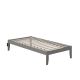 Atlantic Furniture Colorado Grey Twin Bed w/ USB Turbo Charger