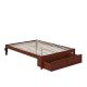AFI Colorado Walnut Full Bed with Foot Drawer and USB Turbo Charger