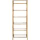 Safavieh 72-inch White/Gold Metal 6-shelf Etagere Bookcase