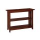 Alaterre Furniture Mission 24inch Cherry Wood 2-shelf Etagere Bookcase w/ Adjustable Shelves