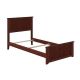 AFI Madison Walnut Twin XL Traditional Bed with Matching Foot Board