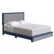 Rest Rite - Brea Blue and Gray Linen Full Upholstered Platform Bed Frame