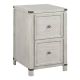 OSP Home Furnishings - Baton Rouge Champagne Oak Gray 2-Drawer Decorative Vertical File Cabinet