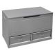 Badger Basket Gray Up and Down Toy and Storage Box with Two Baskets