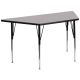 Carnegy Avenue - Gray Trapezoid Activity Tables
