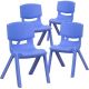 Carnegy Avenue Blue Kids Chair (4-Pack)