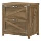 kathy ireland Cottage Grove Reclaimed Pine 2 Drawer Lateral File Cabinet