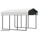 Arrow 12 ft. x 24 ft. x 9 ft. Eggshell Carport
