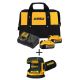DEWALT 20-Volt MAX XR Lithium Ion Cordless Brushless 5 in. Random Orbital Sander w/ (2) 5Ah Batteries, Charger & Bag