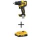 DEWALT ATOMIC 20-Volt MAX Cordless Brushless Compact 1/2 in. Drill/Driver (Tool-Only) with 20V MAX Compact 2.0Ah Battery Pack DCD708BW203