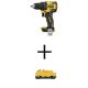 DEWALT ATOMIC 20-Volt MAX Cordless Brushless Compact 1/2 in. Drill/Driver (Tool-Only) with 20-Volt MAX Compact 3.0Ah Battery DCD708BWDCB230