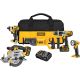 DEWALT 20-Volt MAX Lithium-Ion Cordless Combo Kit (5-Tool) with (2) Batteries 3.0Ah