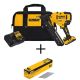 DEWALT 20V MAX Lithium-Ion Cordless 15-Gauge Finish Nailer Kit and 2 in. x 15-Gauge Angled Finish Nails (2500 Pieces)