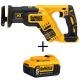 DEWALT 20-Volt MAX XR Li-Ion Brushless Cordless Compact Reciprocating Saw (Tool-Only) with Free 20-Volt MAX Li-Ion Battery 5Ah