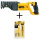 DEWALT 20-Volt MAX Lithium Ion Cordless Reciprocating Saw (Tool-Only) w/ Bonus Bi-Metal Reciprocating Saw Blade Set (16-Piece)