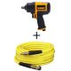 DEWALT 1/2 in. Heavy-Duty Pneumatic Impact Wrench with Bonus 50 ft. x 1/4 in. Air Hose