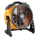 XPOWER 11 in. Variable Speed Cordless Rechargeable Drum Fan w/ Charging Cable and USB Outlet