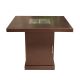 Hiland 30inch x 30inch Propane Fire Pit in Hammered Bronze