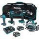 Makita 40-Volt max XGT Brushless Cordless 4-piece Combo Kit (Hammer Driver-Drill/ Impact Driver/ Circ Saw/ Flashlight) 2.5Ah/4.0Ah
