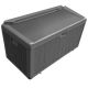 Hampton Bay 110 Gal. Brown Resin Wood Look Outdoor Storage Deck Box with Lockable Lid
