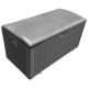 Hampton Bay 130 Gal. Brown Resin Wood Look Outdoor Storage Deck Box with Lockable Lid