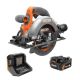 RIDGID 18V Subcompact Brushless 6-1/2 in. Circular Saw Kit with 4.0 Ah Battery and Charger