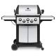 Broil King Signet 390 3-Burner Propane Gas Grill in Stainless Steel with Side Burner and Rear Rotisserie Burner