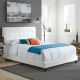 Rest Rite - Channing White Full Tufted Upholstered Platform Bed