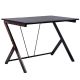 Costway 46-inch Black MDF Gaming Desk Computer Desk Wood PC Laptop Table Workstation Home Office Ergonomic New