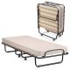 Costway Portable Folding Bed w/ Mattress Rollaway Cot Beige