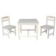 International Concepts 3 Piece Unfinished Children s Table and Chair Set
