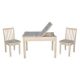 International Concepts 3-Piece Ready to Finish Child's Lift-Top Storage Table Set