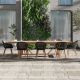 Amazonia LuLu 9-Piece Teak Finish Patio Rectangular Dining Table Set Ideal for Outdoors and Indoors