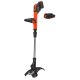 BLACK-DECKER 20 Volts Max Lithium Ion Electric Cordless 12 in. String Trimmer w/ (2) 1.5 Ah Battery and Charger
