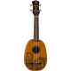 Luna - Tattoo Mahogany Pineapple Soprano Ukulele - Satin Natural