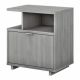 kathy ireland Madison Avenue Modern Gray Lateral File Cabinet with Shelves