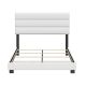 Rest Rite - Vivian Faux Leather White Full Upholstered Platform Bed Frame