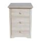 International Concepts Solid Wood Ready to Finish Rolling File Cabinet