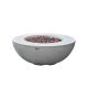 Matteau 40inch Square Concrete Composite Natural Gas Fire Table in Carbon w/ Vinyl Cover