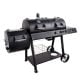 OKLAHOMA JOE'S - Longhorn Combo 3-Burner Charcoal/Gas Smoker and Grill in Black
