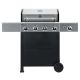 KENMORE 4 Burner Propane Gas Grill in Black and Stainless Steel with Side Burner