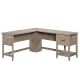 SAUDER 59-in. L-Shaped Laurel Oak 1 Drawer Computer Desk with File Storage